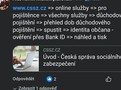 on-line služby důchody