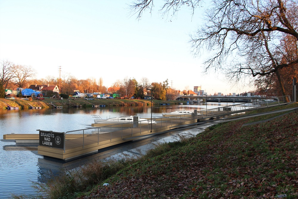 V Brandse nad Labem zaala stavba dalho veejnho pstavit pro mal plavidla