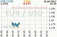 Online graf kurzu usd/eur