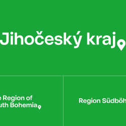 Ukzka nov vizuln identity Jihoeskho kraje | Zdroj: Klra Kvzov Graphics.