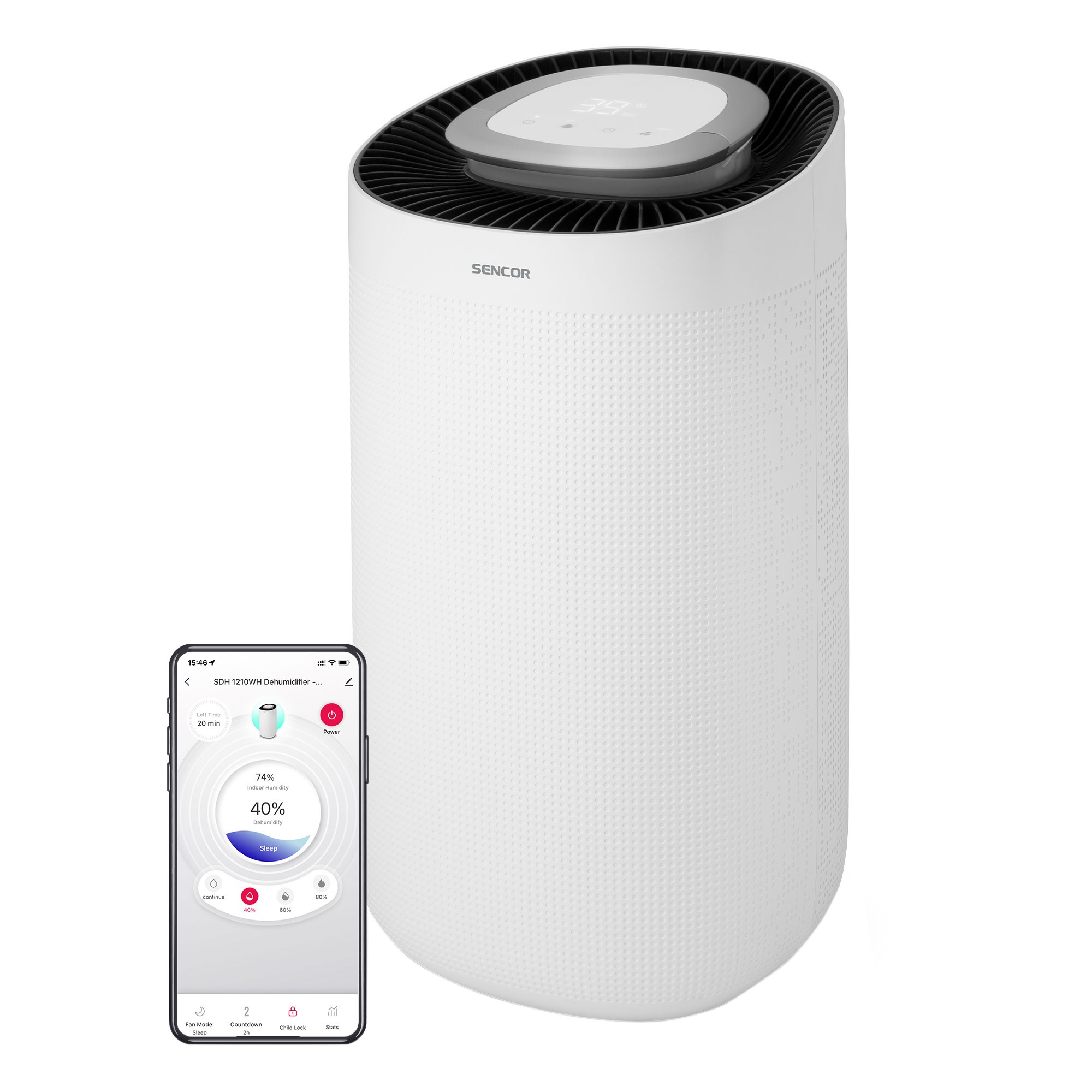 Chytrý odvlhčovač a čistička vzduchu