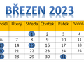 Daňové povinnosti v měsíci březnu roku 2023