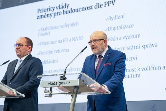 Mstopedseda vldy a ministr zdravotnictv Vlastimil Vlek shrnul spchy vldy ve svm rezortu, 28. listopadu 2024.