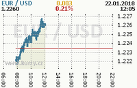 Online graf kurzu usd/eur