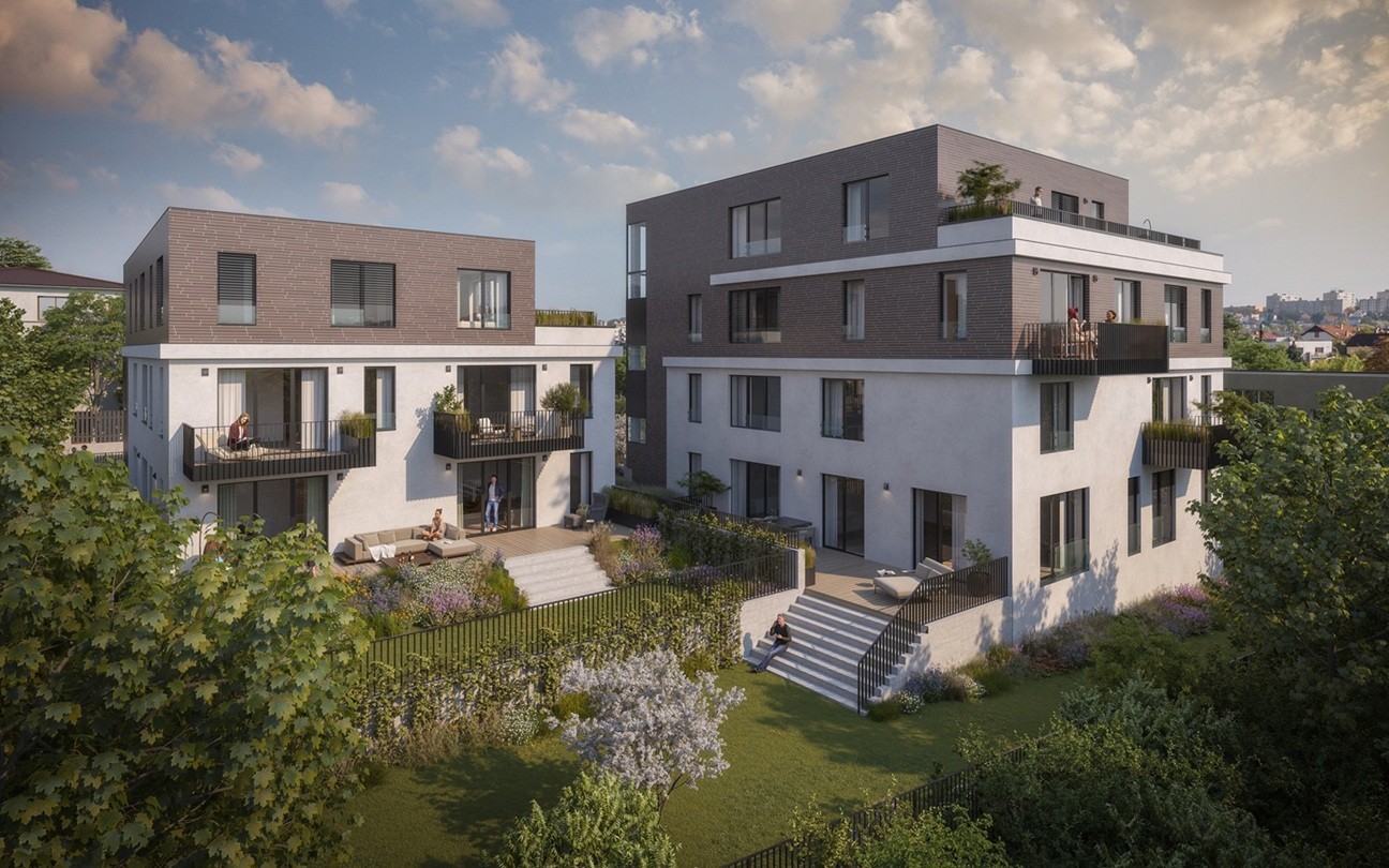 Viladomy Modřany vizualizace