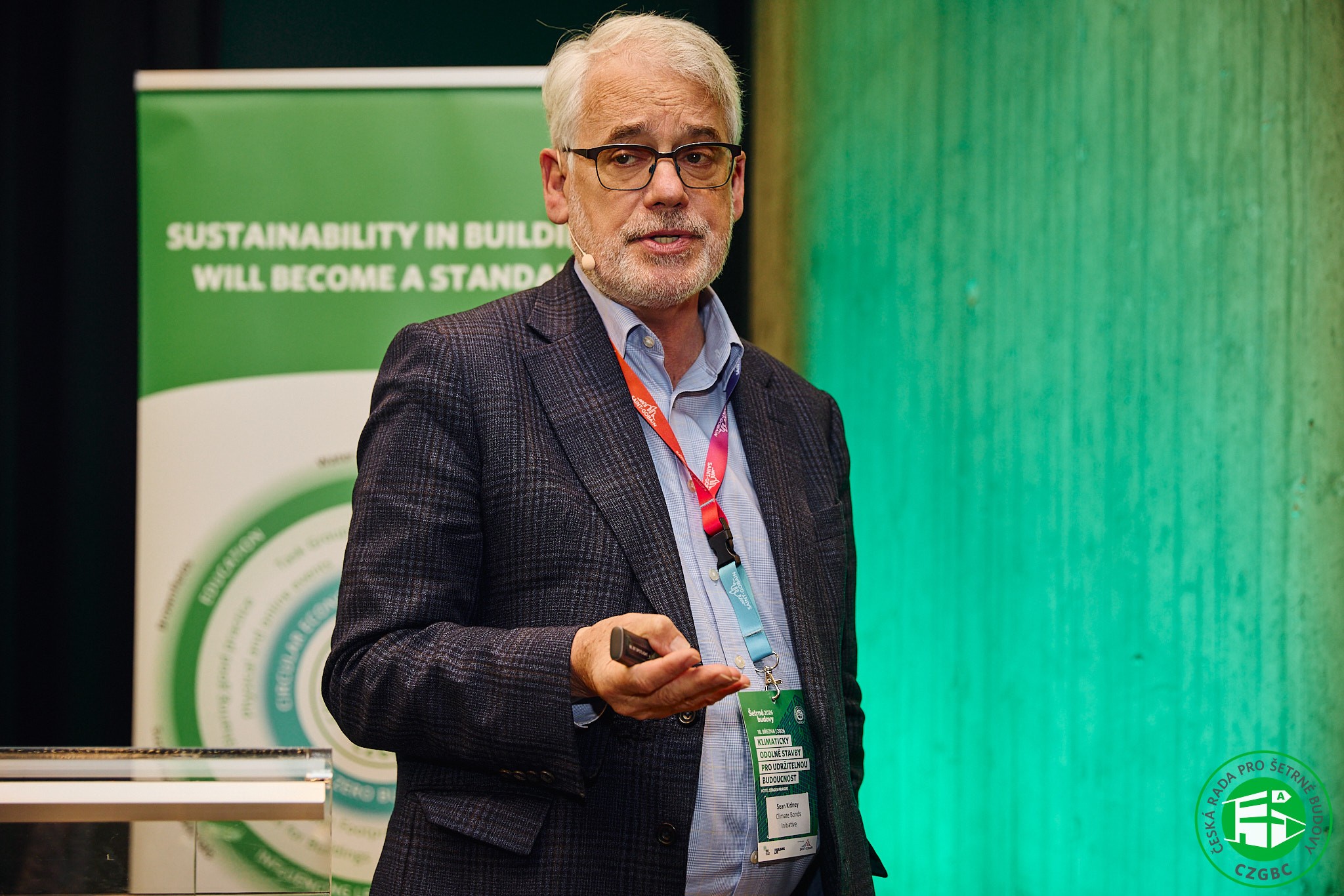 Sean Kidney na Konferenci Rady pro šetrřné budovy