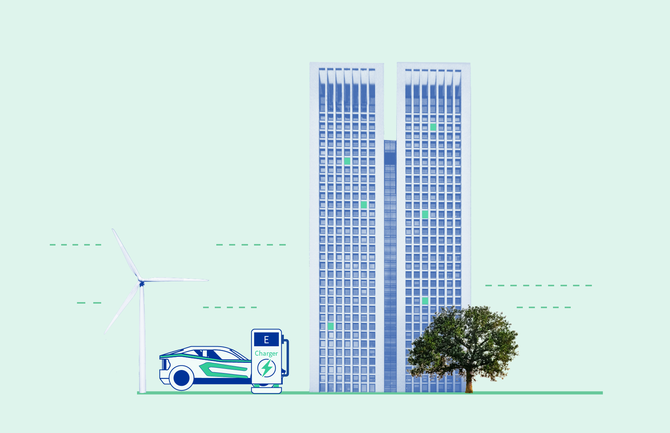 The infographic presents the main elements of the revision of the EU energy efficiency directive 