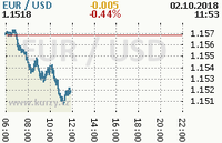 Online graf kurzu usd/eur