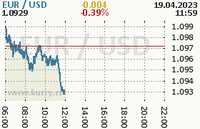 Online graf kurzu usd/eur