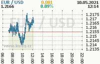 Online graf kurzu usd/eur