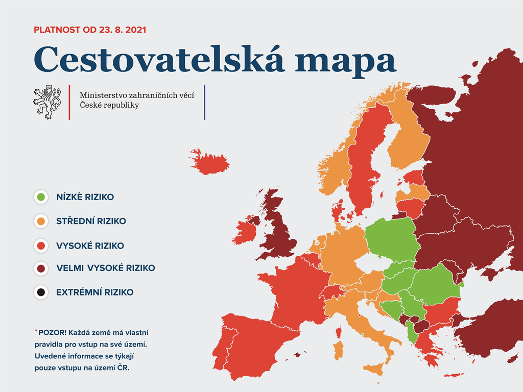 cestovatelsk mapa od 23.8.2021