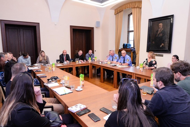 Setkn na plzesk radnici (foto: M. Pecuch)