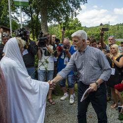 Prezident Pavel ocenil pi sv nvtv Jihoeskho kraje komunikaci s obcemi.