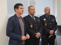 Primátor J. Bouška, ředitel MP T. Kypta a zástupce ředitele MP O. Kubala v Modré hvězdě