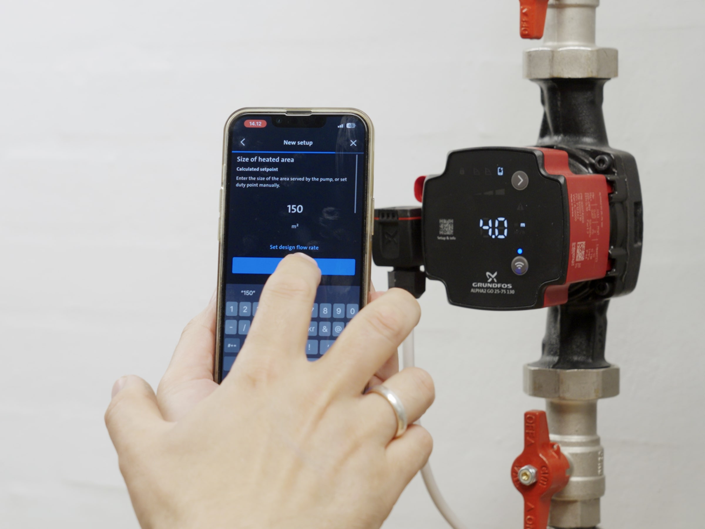 ovládání oběhového čerpadla ilustrační