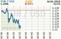 Online graf kurzu usd/eur