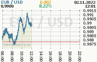 Online graf kurzu usd/eur