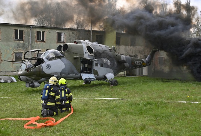 Havrie vojenskho vrtulnku Mi-24