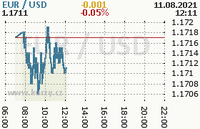 Online graf kurzu usd/eur