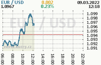 Online graf kurzu usd/eur