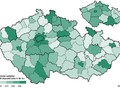 Intenzita podnikatelské aktivity v okresech a krajích v roce 2024