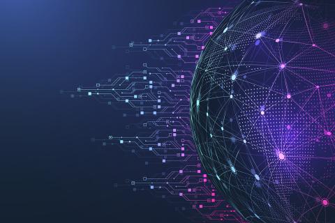 Abstract image representing quantum technology.
