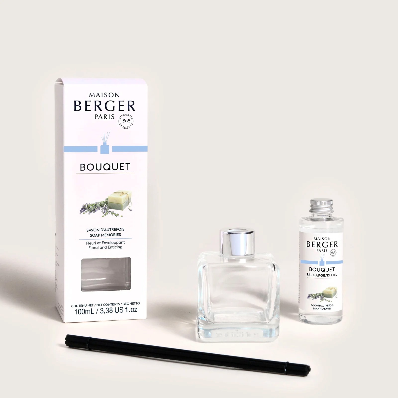 Mýdlové bublinky difuzér s náplní ilustrační