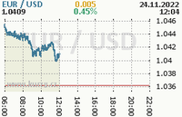 Online graf kurzu usd/eur