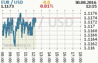 Online graf kurzu usd/eur