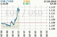 Online graf kurzu usd/eur