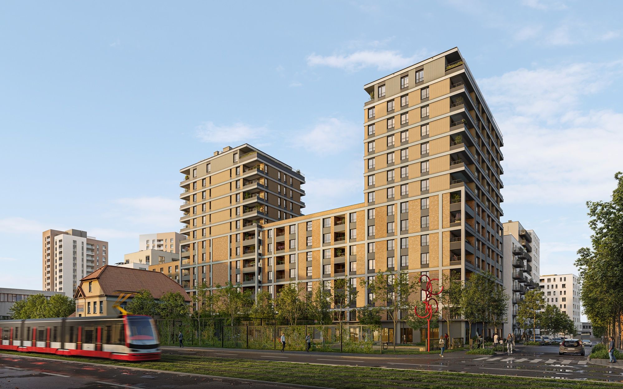 čtvrť Emila Kolbena s 272 novými byty