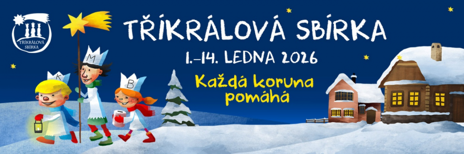 Tříkrálová sbírka banner 2026