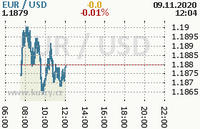 Online graf kurzu usd/eur