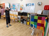 Robic při práci s klientem