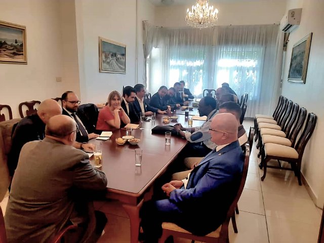 De-briefing from the visit of UN High Commissioner for Refugees during the  meeting of Diplomatic Club at the Embassy of the Czech Republic in Damascus 