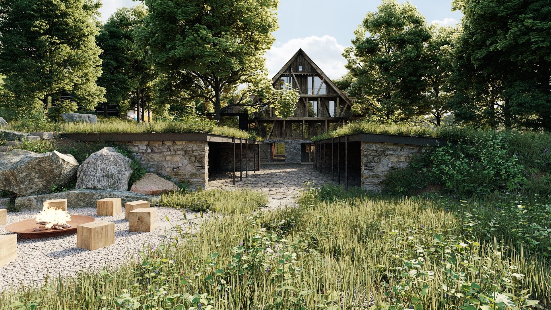 Apartmány Albeřice exteriér