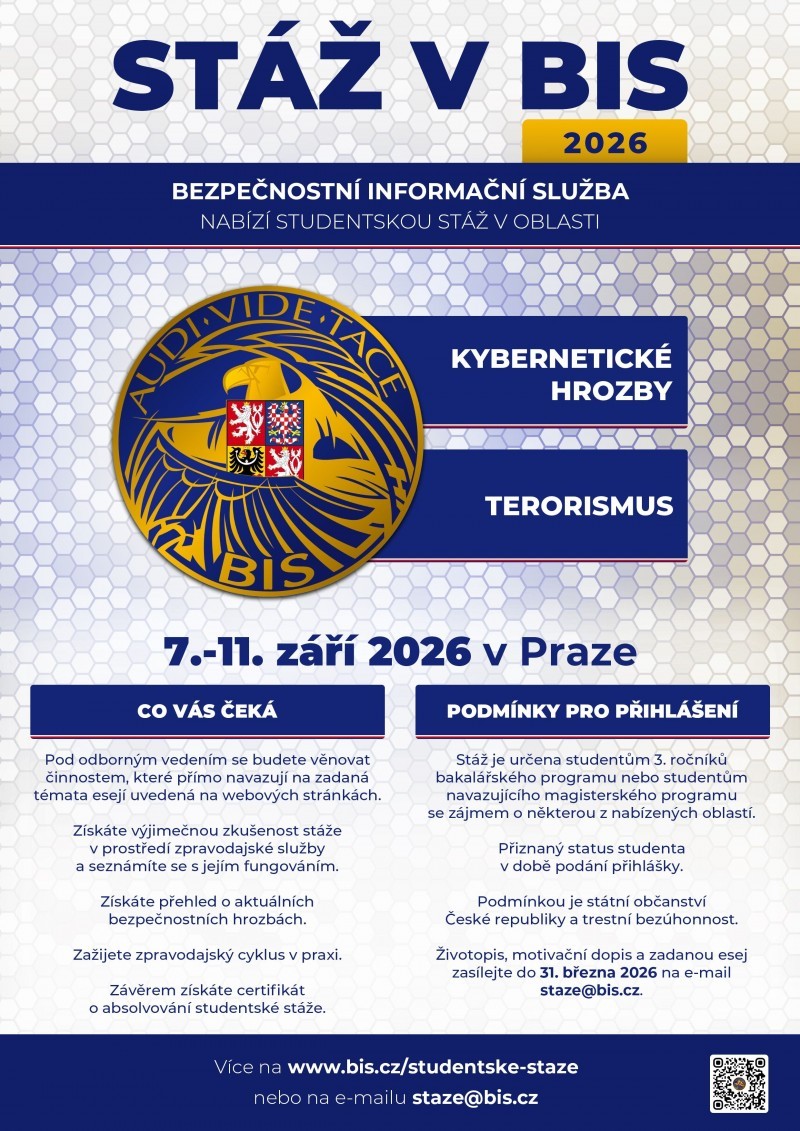 Oblíbené studentské stáže jsou tady již posedmé