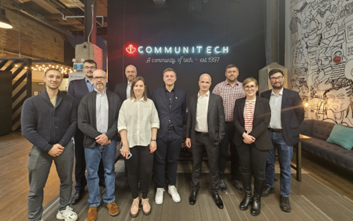 Delegace firem na nvtv inkubtoru Communitech