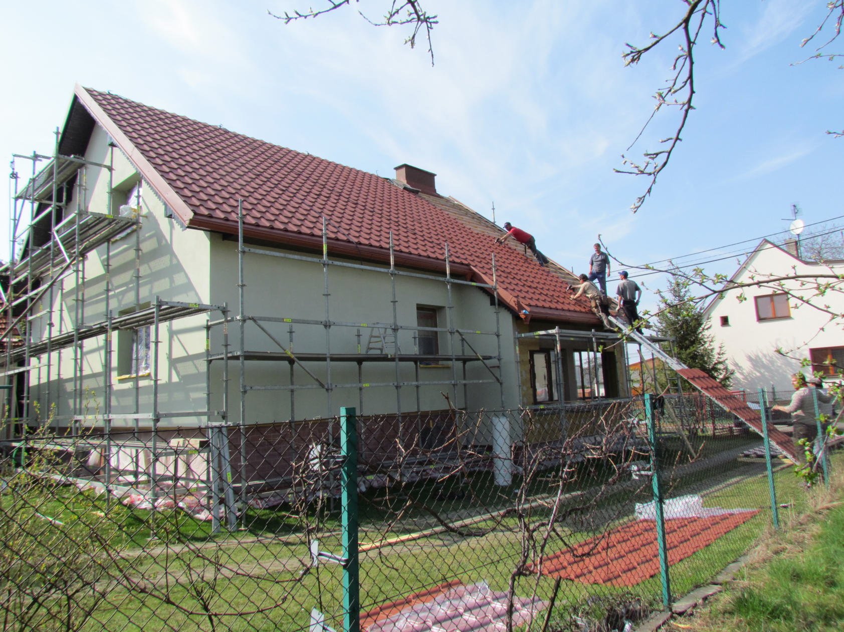 střešní krytina na rodinném domě