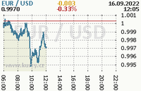 Online graf kurzu usd/eur