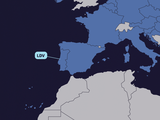 Map indicating the approximate location of the project in Portugal.