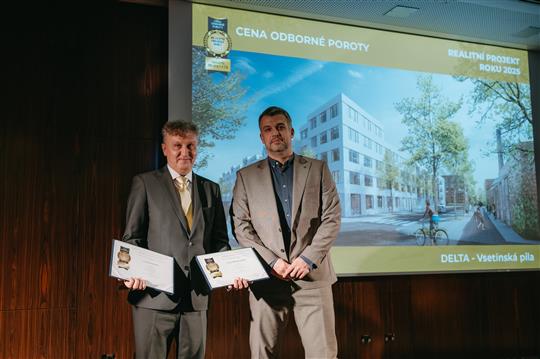 Rezidence DELTA získala Cenu odborné poroty a Cenu architektů v soutěži Realitní projekt roku