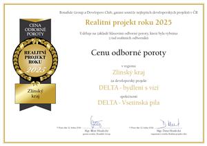 Ocenění pro Rezidenci DELTA