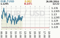 Online graf kurzu usd/eur