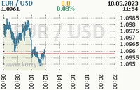 Online graf kurzu usd/eur