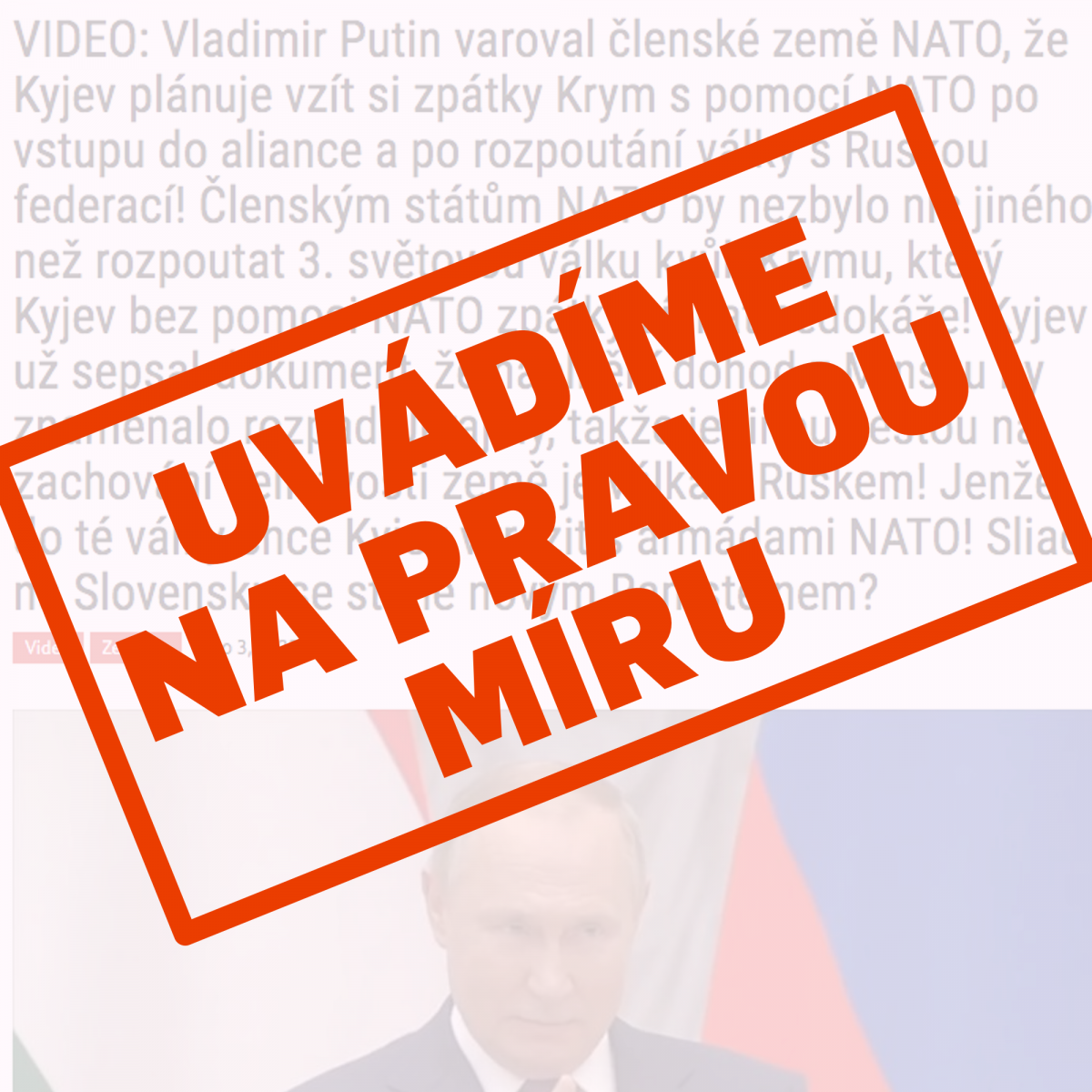 Na pravou mru - Ukrajina - Rusko