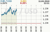 Online graf kurzu usd/eur