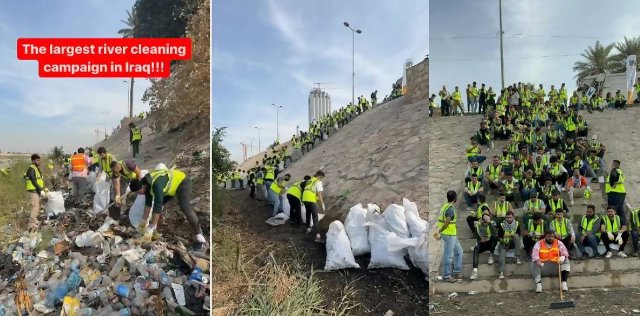 Largest river cleaning in Iraq