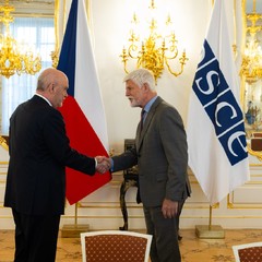 P�ijet� gener�ln�ho tajemn�ka OBSE, Pra�sk� hrad, 10.9.2026, foto: Zuzana B�nisch