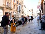 V Plzni pipomn obti holocaustu 20 novch kamen zmizelch, takzvanch Stolpersteine